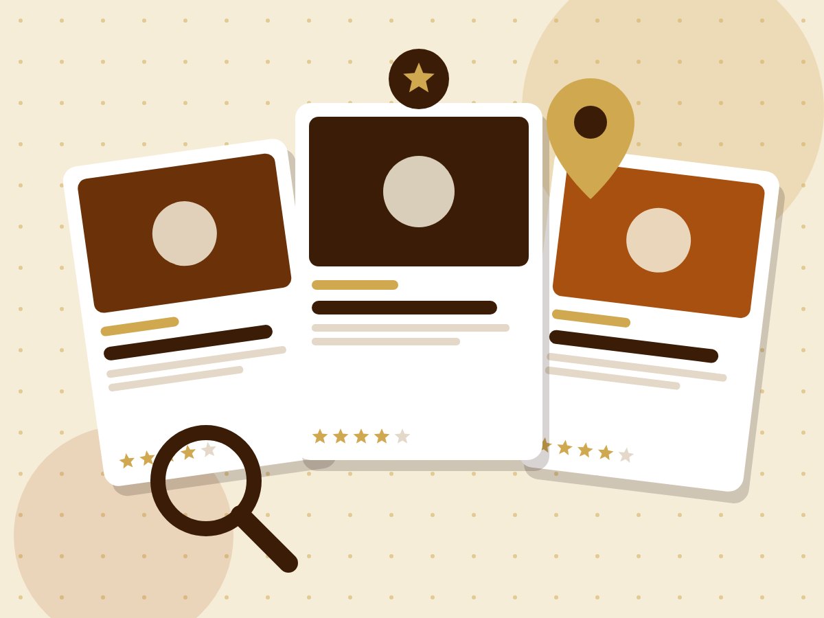 Business professionals reviewing a listing